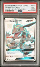 PSA 9(MC) 2018 Pokémon Sun & Moon Full Art Rayquaza GX Shiny #177a Mint POP 1