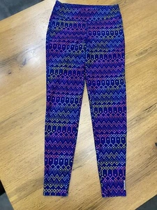 Reebok Leggings Girls L 12-14 Multicolored And Fun!! Great For Any Activity! - Picture 1 of 9