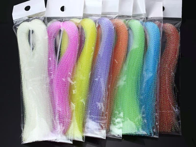 Dyed-Pearl Flashabou Accent Fly Tying Materials ,Available In 8 Colors - Imagem 1 de 3