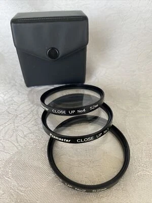 Promaster 52mm Close Up +1 and +2 +4 Lens Filter w/ Case - Image 1 of 3