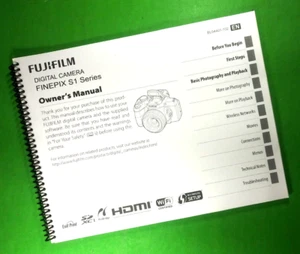 Owners Manual for Fujifilm S1 FinePix Camera 152 Pages W/Clear Covers! - Picture 1 of 1