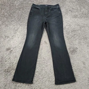 NYDJ Jeans Womens 10 Black Boot Cut Slim Fit Mid Rise Lift Tuck Stretch 29x30 - Picture 1 of 12