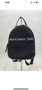 Juicy Couture Rucksack Medium schwarz PVC geprägt - Bild 1 von 6