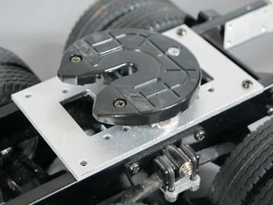 Aluminum Fifth Wheel Coupler Mount Plate Tamiya 1/14 RC King Grand Knight Hauler - Picture 1 of 3
