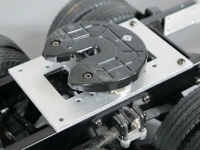 Aluminum Fifth Wheel Coupler Mount Plate Tamiya 1/14 RC King Grand Knight Hauler - Image 1 of 3