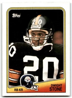 1988 Topps Dwight Stone Rookie Football Cards #167 - Image 1 of 2