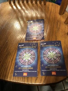 McDonald ‘s 1999 Millionaire cards - Picture 1 of 2