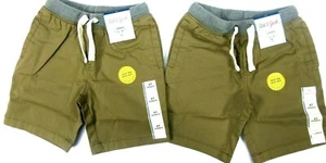 2 Cat & Jack Boys Toddler Pull On Shorts Size 5T Tan Elastic Waist Drawstring - Picture 1 of 2