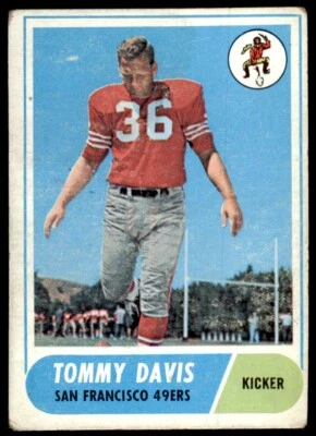 1968 TOPPS TOMMY DAVIS SAN FRANCISCO 49ERS #165 - Image 1 of 2