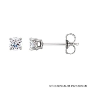 0,25 Karat Gesamtgewicht im Labor gezüchtete Diamant Ohrstecker in Sterlingsilber *SALE - Bild 1 von 1