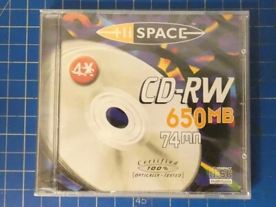 Hi Space 650MB 4xspe CD-RW beschreibbar Jewel Case H-20554 - Bild 1 von 4