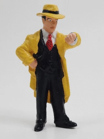 Vintage 1990 Disney Applause Dick Tracy 4" PVC Figure Used Loose Cover