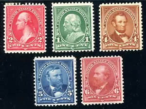 USAstamps Unused FVF US 1897 Regular Issue Scott 279-282 OG MH SCV $126 - Picture 1 of 2