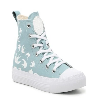 Zapatilla deportiva de caña alta MCQ By Alexander McQueen Swallow - para mujer talla 38/8 EE. UU. NUEVA CON ETIQUETAS Foto 1 de 4