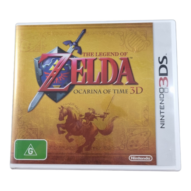 The Legend Of Zelda Ocarina Of Time 3D UKG 95+ MINT GOLD PAIR 3DS VGA WATA