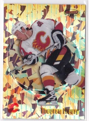 Bowman Best Theoren Fleury #31 SP 1998-99 refractor atómico inserto como nuevo #D/100 Foto 1 de 2