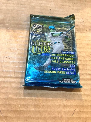 2000  fleer ultra baseball hobby pack feel the game 10 cards/factory sealed pack - Image 1 of 2