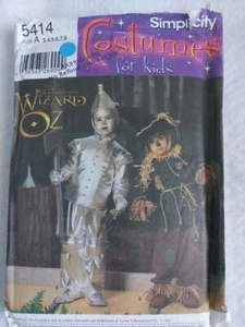 Simplicity 5414 Childs Wizard of Oz Costume Patterns Size 3-4-5-6-7-8 2003 - Imagen 1 de 2