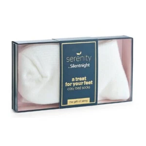 Silentnight Serenity Ladies White Cosy Bed Socks One Size - Picture 1 of 1