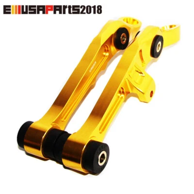 Front Left Right Lower Gold Aluminum Billet Control Arm For 03-04 Infiniti G35 - Image 1 of 4