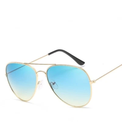 Gold Metal Frame Sunglasses New Women's 10 Colors Eyeware Summer Glasses Fashion - Image 1 of 4