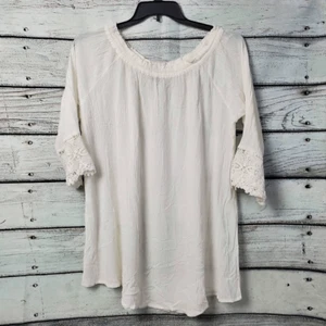 Chelsea & Theodore XL 100% Viskose weiß Bluse - Bild 1 von 8