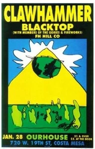 Clawhammer POSTER Blacktop Serigrafie Stoffpapier Druck Künstler Matt Getz - Bild 1 von 1