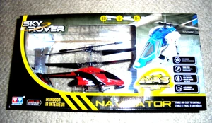 New SKY ROVER NAVIGATOR Red Helicopter Indoor Radio Remote Control USB Charging - Picture 1 of 8