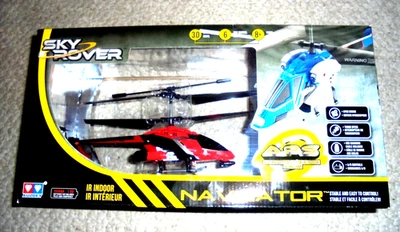 New SKY ROVER NAVIGATOR Red Helicopter Indoor Radio Remote Control USB Charging - Image 1 of 4