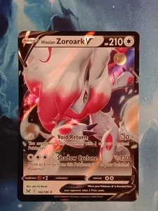 Pokemon Hisuian Zoroark V 146/196 quasi nuovo origine perduta ultra raro - Foto 1 di 2