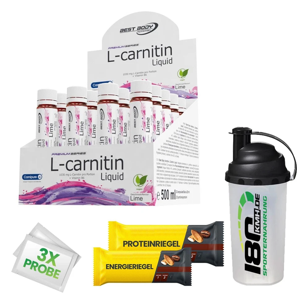 (51,82EUR/L) Best Body Nutrition - L-Carnitin 20 x 25ml Ampullen + Bonus - Bild 1 von 1