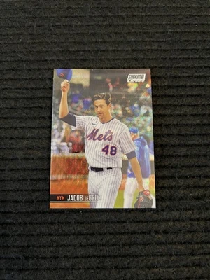 2021 Stadium Club Chrome Jacob Degrom Wave Refractor SSP  - Image 1 of 4