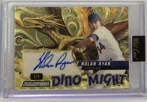 🔥Nolan Ryan #DMTRI2-PS⚾️2024 Wild Card Alumination Dino-Might Encased Auto 1/1 - Picture 1 of 2