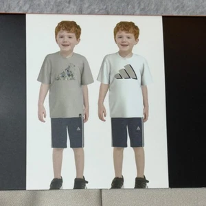 adidas Toddler Boys' 3-piece Short Set Size 2T Navy Tan White - Picture 1 of 5