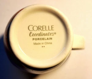 Tea CUP Corelle COORDINATES - Happy DAYS - Porcelain COFFEE Mug CUP - VINTAGE - Picture 1 of 9