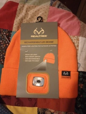Realtree Rechargeable LED Beanie Orange - Image 1 of 3