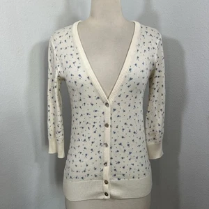 Pinto Pullover Strickjacke Damen M Blumen Büro Sirene Coquette Preppy Y2K 2000er - Bild 1 von 8
