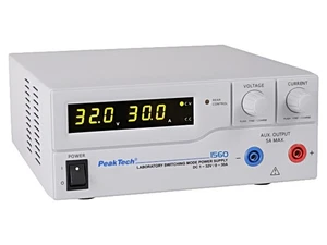 P 1560 Netzteil: Labor 1-Kanal,geregelt 1-32VDC 0-30A ≤50mV 230VAC PEAKTECH - Bild 1 von 1