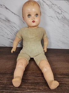 ☆Vintage☆ ~1940er Jahre Reiter Komposition Puppe 18 Zoll~ ☆KOSTENLOSER VERSAND☆ - Bild 1 von 13