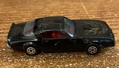 Vintage Yatming 1/64 Pontiac Trans Am Firebird Black Red Interior 1979 - Image 1 of 4