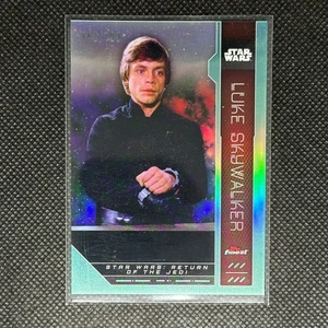 2023 Topps Finest Star Wars Luke Skywalker #FN-55 Aqua Refractor/199 - Imagen 1 de 6