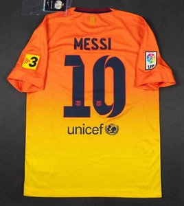 FC BARCELONA 2012-2013 LEO MESSI JERSEY AWAY M MEDIUM NEW FOOTBALLL SHIRT BNWT - Picture 1 of 16