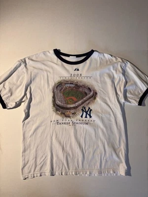 Camiseta De Colección Majestic New York Yankees Stadium Temporada Final Hombre’s Timbre XXL Foto 1 de 4
