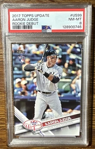 AARON JUDGE 2017 TOPPS UPDATE US99 ROOKIE DEBUT 🔥 PSA 8   MVP  💥⚾💥 - Picture 1 of 6