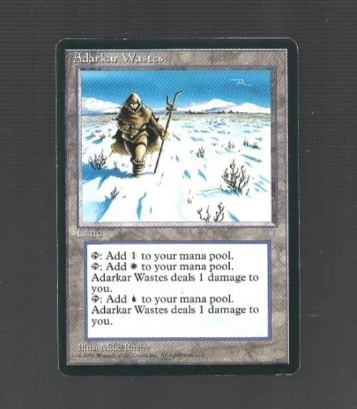 MTG Adarkar Wastes  - Ice Age #351 Clean--Mint/LP - Image 1 of 2
