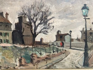 Belle Peinture Montmartre 1930 Huile Sacré Cœur  Paris Louis Artico Art Ancien - Imagen 1 de 10