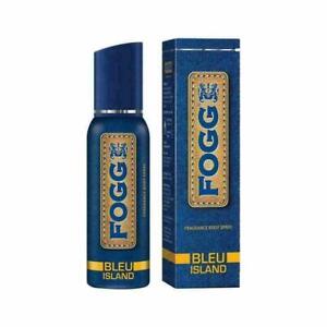 Fogg 120 ML Bleu Island Scent Long lasting Fragrance Body Spray, (800 Sprays)