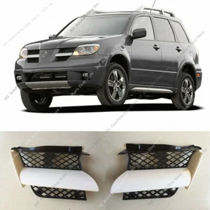 1 Pair Bumper Grille Grill Assembly For Mitsubishi Outlander 2003 2004 2005 2006 - Picture 1 of 9