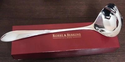 ROBBE & BERKING NAVETTE 925 STERLING SILBER BESTECK SUPPENSCHÖPFER - SUPPENKELLE - Bild 1 von 2
