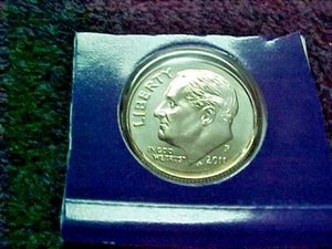2011 P ROOSEVELT DIME BU FROM MINT SET - Picture 1 of 2